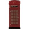 Clayre & Eef 6LMP813 Luz Nocturna Cabina Telefónica LED 10x10x23 cm Rojo-Marrón