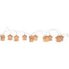 Clayre & Eef 6LMP817 Cadena de luces decorativa Casas 10 Luces LED 150cm