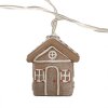 Clayre & Eef 6LMP817 Cadena de luces decorativa Casas 10 Luces LED 150cm