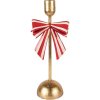 Clayre & Eef 6Y5941 Candelabro 11x9x28 cm Dorado Rojo