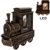 Clayre & Eef 66413 Decoración Locomotora con Papá Noel 20x9x21 cm / 3xAA