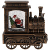 Clayre & Eef 66413 Decoración Locomotora con Papá Noel 20x9x21 cm / 3xAA