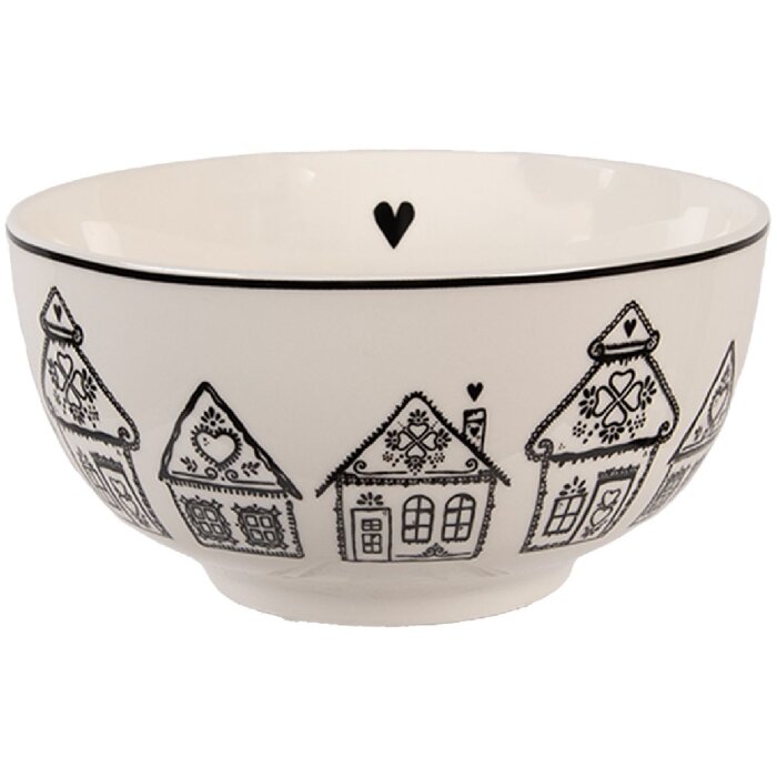 Clayre & Eef Cuenco 14x7 cm Porcelana 500 ml