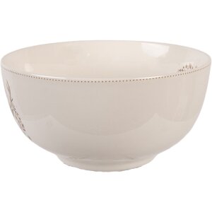 Clayre & Eef Cuenco Ø 14x7 cm 500 ml Beige-Marrón
