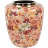 Clayre & Eef 66378 Decoración Jarrón Ø 33x36 cm Beige-Naranja