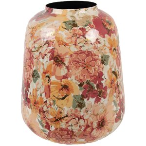 Clayre & Eef 66385 Decoración Jarron Rosa Gris...