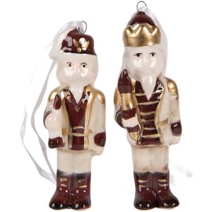 Clayre & Eef 6CE2261 Adorno Colgante Cascanueces Set...