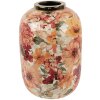 Clayre & Eef 66388 Florero Decorativo Ø 17x25 cm Beige-Naranja