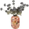 Clayre & Eef 66388 Florero Decorativo Ø 17x25 cm Beige-Naranja