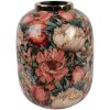 Clayre & Eef 66389 Florero Decorativo Verde Rosado Ø 17x22 cm
