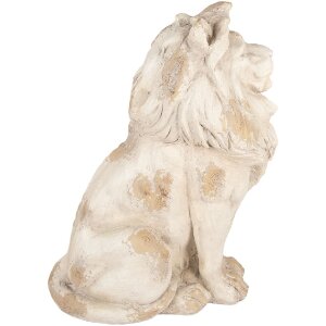 Clayre & Eef 5MG0080 Decoración León 50x30x62 cm Beige Marrón