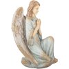 Clayre & Eef Decoración Ángel 34x36x55 cm Beige-Azul