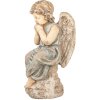 Clayre & Eef Decoración Ángel 32x23x56 cm Beige Gris