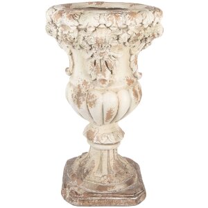 Clayre & Eef 5MG0090 Maceta Decorativa Beige 35x56 cm