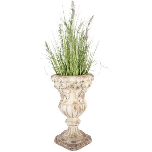Clayre & Eef 5MG0090 Maceta Decorativa Beige 35x56 cm