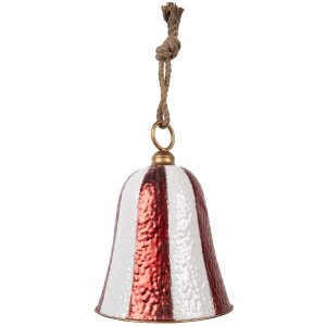 Clayre & Eef 6Y5925 Timbre decorativo Rojo-Blanco...