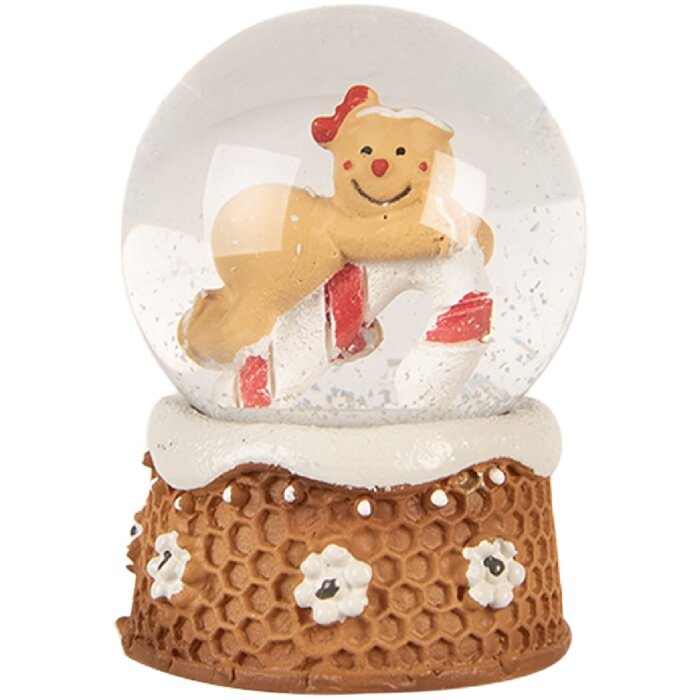 Clayre & Eef 66404 Bola de Nieve Hombre de Jengibre Ø 5x7 cm