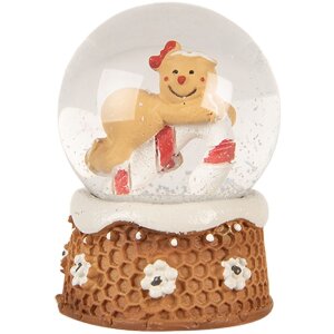 Clayre & Eef 66404 Bola de Nieve Hombre de Jengibre Ø 5x7 cm