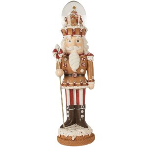 Clayre & Eef Decoración Cascanueces con LED 14x13x48 cm