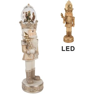 Clayre & Eef Decoración Cascanueces con LED...