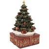 Clayre & Eef Caja de Música Árbol de Navidad Ø 11x19 cm