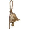 Clayre & Eef Adorno Colgante Campanilla Dorado 9x9x135 cm