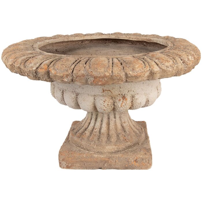 Clayre & Eef Maceta Decorativa Marrón Beige 61x35 cm