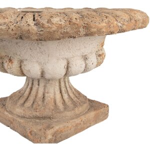 Clayre & Eef Maceta Decorativa Marrón Beige 61x35 cm
