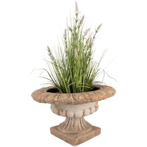 Clayre & Eef Maceta Decorativa Marrón Beige 61x35 cm