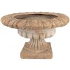 Clayre & Eef Maceta Decorativa Marrón Beige 61x35 cm