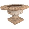 Clayre & Eef Maceta Decorativa Marrón Beige 61x35 cm