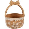 Clayre & Eef Cesta Ø 15x21 cm Marrón-Beige Cerámica