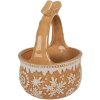 Clayre & Eef Cesta Ø 15x21 cm Marrón-Beige Cerámica