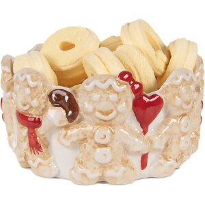 Clayre & Eef 6CE2233 Cuenco Ø 14x7 cm Marrón Beige Cerámica