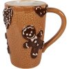 Clayre & Eef Taza 14x10x15 cm 575 ml Marrón Beige Cerámica