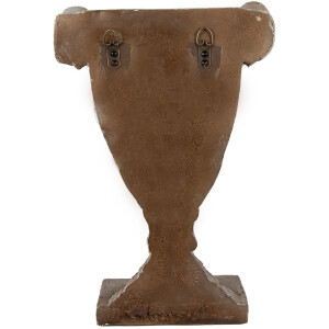 Clayre & Eef Maceta de pared 29x11x44 cm beige-marrón