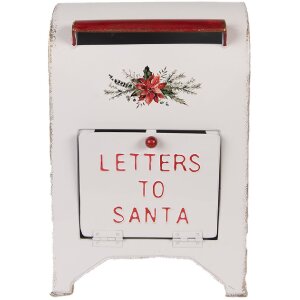 Clayre & Eef 6Y5914 Buzón 20x14x30 cm blanco...