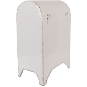 Clayre & Eef 6Y5914 Buzón 20x14x30 cm blanco rojo estilo rústico