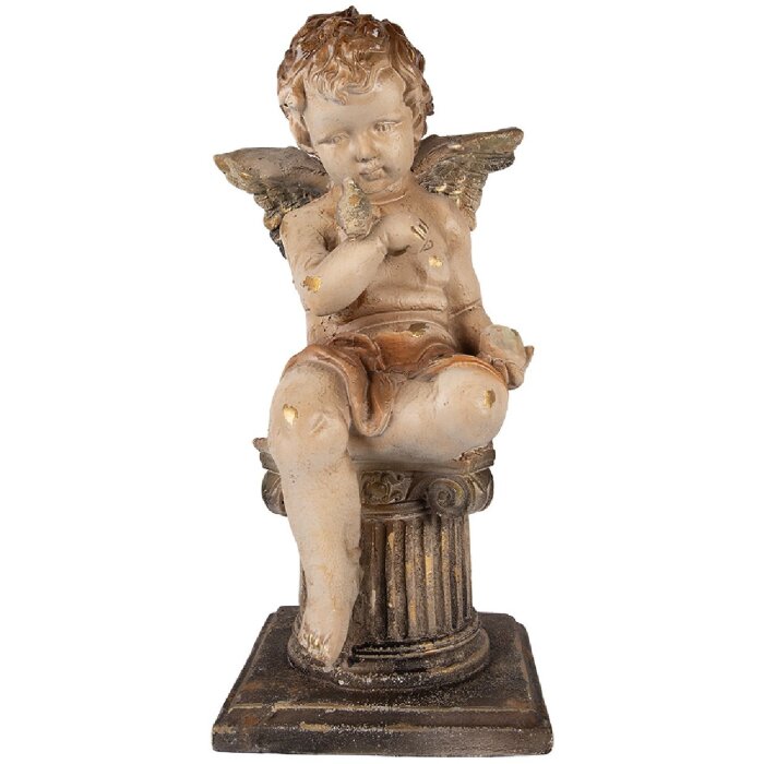 Clayre & Eef 5MG0099 Decoración Ángel 30x30x60 cm Beige