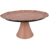 Clayre & Eef 66399 Plato para Tartas Rosa Dorado 32x15 cm