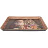 Clayre & Eef Bandeja 31x22x2 cm marrón-rojizo