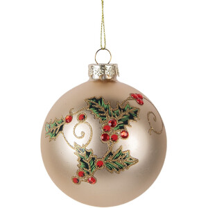 Clayre & Eef Bola de Navidad Ø 8x8 cm dorado