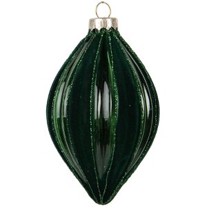 Clayre & Eef Adorno navideño Verde Ø...