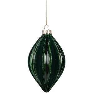 Clayre & Eef Adorno navideño Verde Ø...