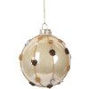 Clayre & Eef Adorno navideño Ø 8x8 cm Beige