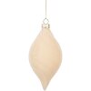 Clayre & Eef Adorno de Navidad Beige Ø 7x13 cm