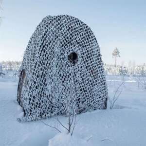 Red de camuflaje 3D Buteo Photo Gear Camo Schnee 2,4x3 m