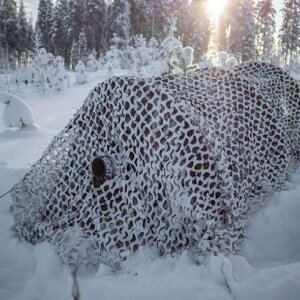Red de camuflaje 3D Buteo Photo Gear Camo Schnee 2,4x3 m