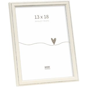 Marco de fotos Deknudt S236F1 Blanco 13x18 cm Madera