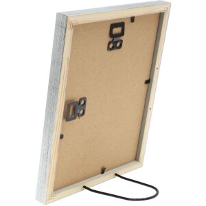 Marco de fotos de madera Deknudt S243D Antiksilber 18x24 cm